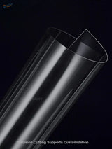 Clear transparent PVC tube cut from 0.3-10mm PVC sheets