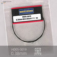 Black 0.38mm colored steel wire in clear bag with hobby label