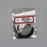 Black 1.0mm braided line for scale modeling, 2m in clear bag, Hobby Design