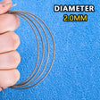 A 2.0mm diameter steel tow cable in metallic gray for scale models and scale modeling tools