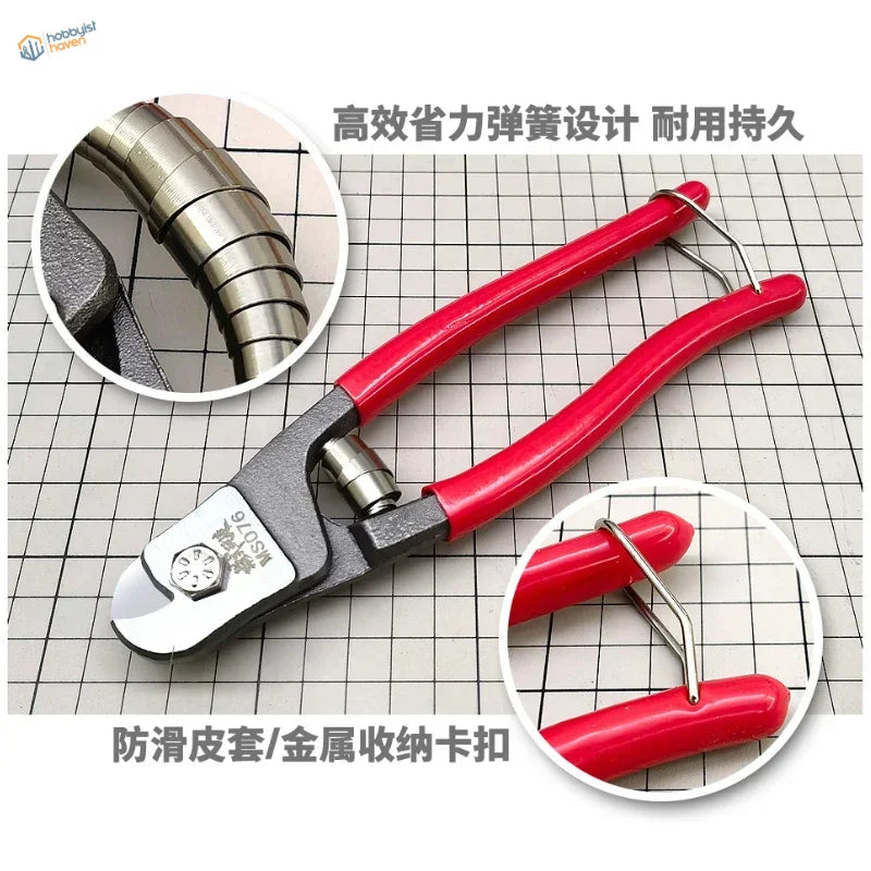 Red-handled shi tools cutting pliers for 0.5-2.5mm soft metal tubes