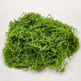 Vibrant curly artificial green moss for scale models