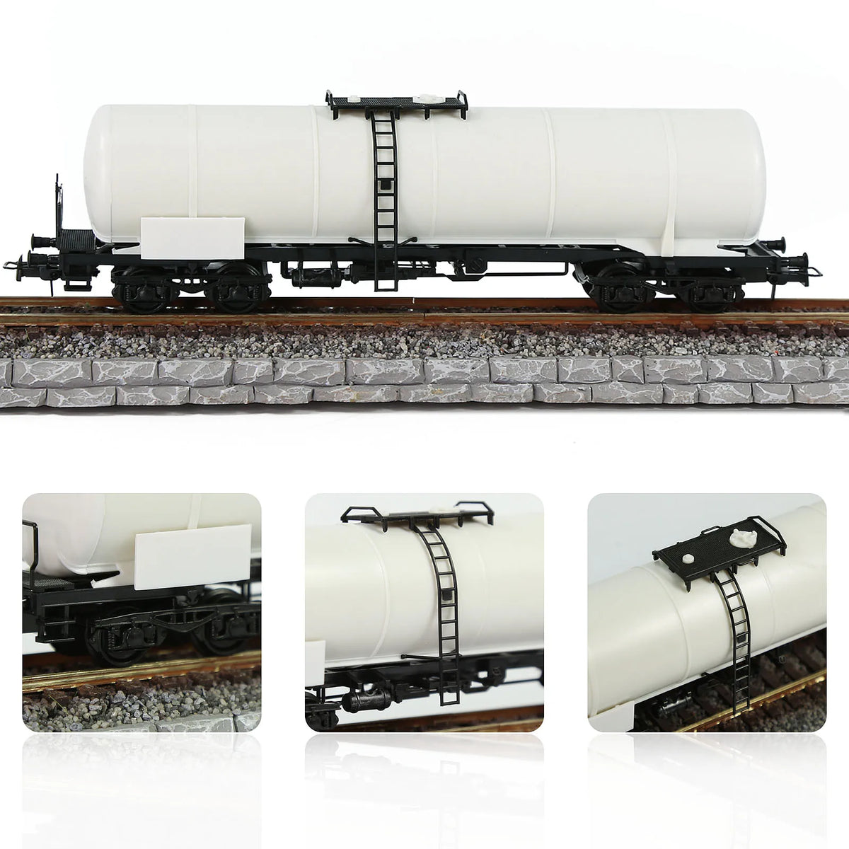 Kits de wagons-citernes à huile HO échelle 1/87, 2 pièces