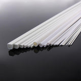 48pcs styrene round and square rods for scale modeling on reflective surface