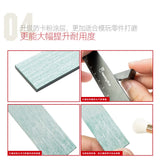 Close-up of Hobby Mio adhesive sandpaper surface with anti-clogging coating