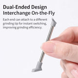 Dual-ended TS006 sanding stick held in a hand