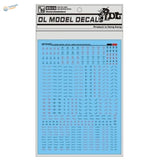 1/100 Gundam decal C001 black red: blue printed model decals sheet