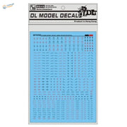 1/100 Gundam decal C001 black red: blue printed model decals sheet