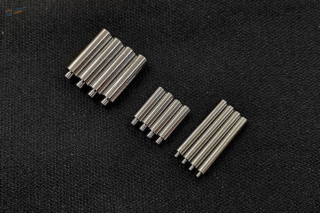 1/100 scale hydraulic rods for MG Gunplas: three sets of silver metal pins