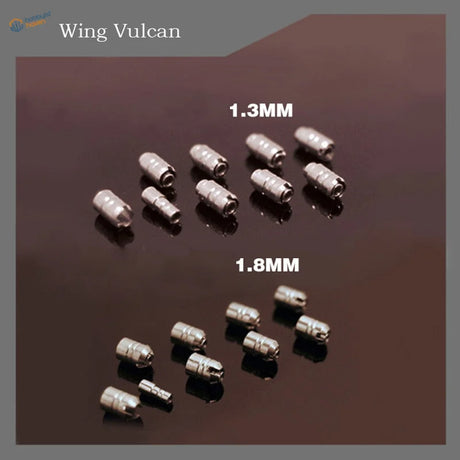 Silver cylindrical metal connectors 1.3mm 1.8mm from Wing Vulcan for Gundam