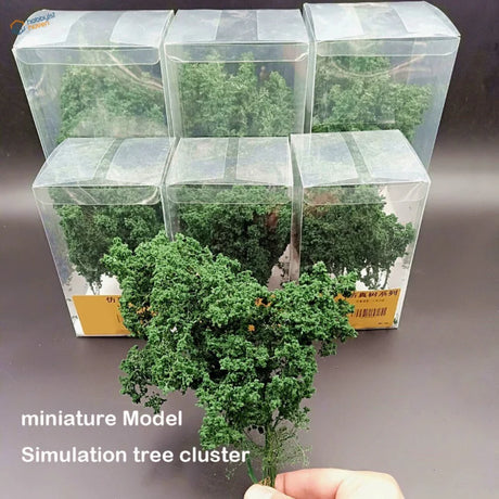 Hand holding 1/35 1/48 1/16 dense tree for scale modeling tools