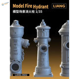 1/35 scale 3D-printed faucets gray metallic fire hydrant model for scale modeling