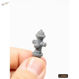 Gray 1/35 3D-printed faucets fire hydrant figurine for scale modeling