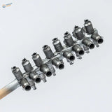 Silver gas pipe model on 1/35 printed model milk cans