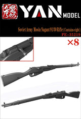 8 Stück 1/35 3D-gedruckte sowjetische Mosin Nagant Gewehre