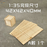 1/35 light-colored wooden boxes pallets for scale modeling