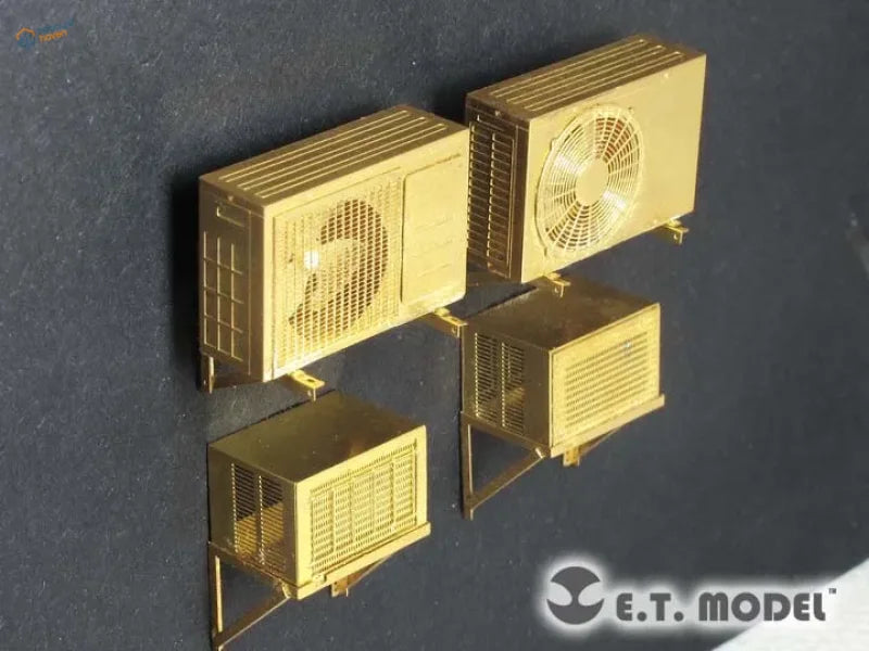 1/35 gold air conditioner units with detailed grilles and fans