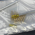 Gold 1/35 metal barrel antenna connectors for Panther tank scale modeling