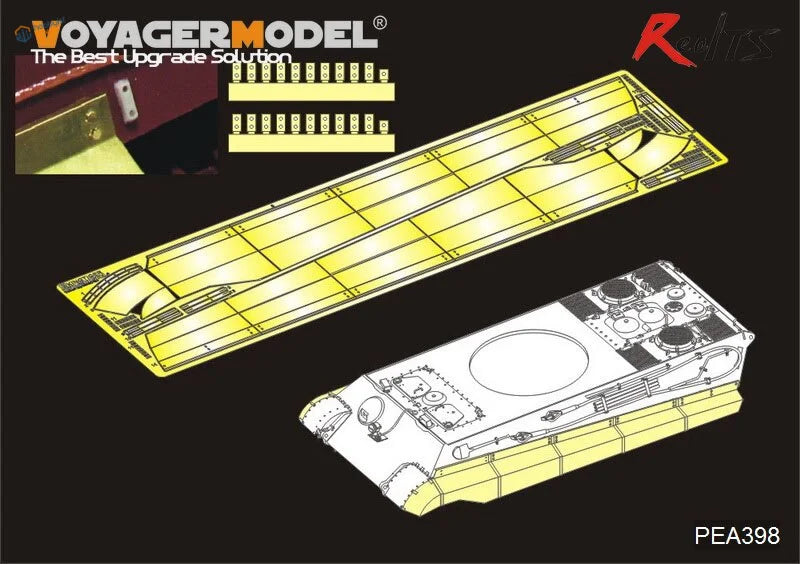 1/35 Voyager PEA398 PE set for German King Tiger schurzen in yellow plastic