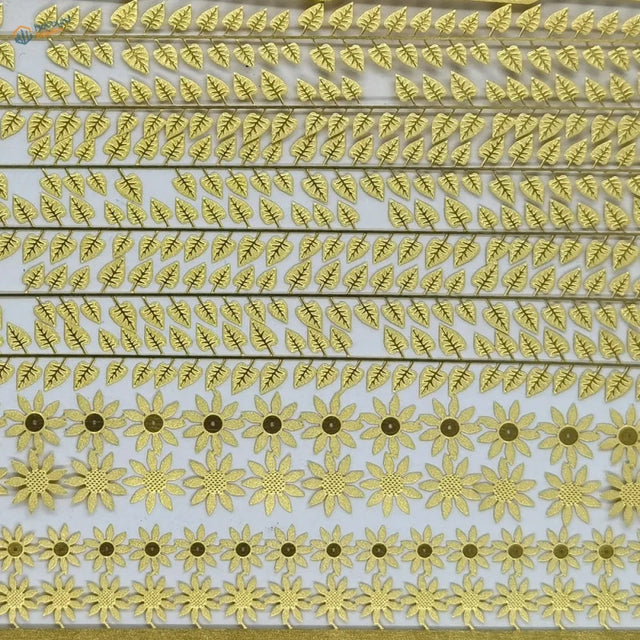 1/35 photoetch sheet sunflowers with golden leaf and sunflower metal embellishments in rows