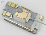 1/35 Photoetched Panther Ausf G with extra armor plates and gray gold tank model