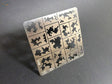 Silver puzzle board with black dragon stencils for 1/35 modern AFV digital camo