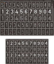 1:35 scale WWII German armor numbers stencils for model tanks