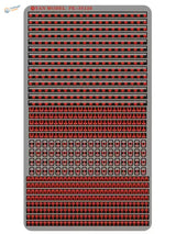 1/35 universal movable hinges red black decals on gray sheet