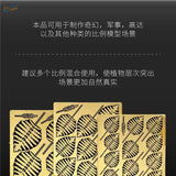 North American Globefern golden leaf PE decals for 1/48 dioramas