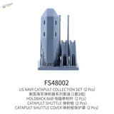 1/48 3D-printed US Navy catapult model display with holdback bar