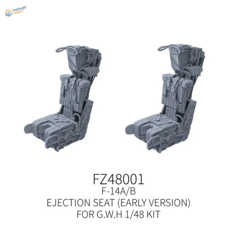 Gray F-14A/B 1/48 scale 3D printed ejection seat, early version