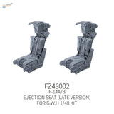 Gray F-14A/B late version 3D printed ejection seat for 1/48 F-14 and F-35