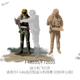 1/48 F-35 pilot figures in flight gear for scale modeling