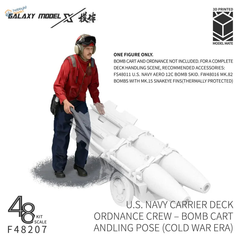 Figura del personale di coperta della portaerei della Marina degli Stati Uniti in scala 1/48