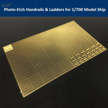 1/700 photo-etched golden railings and stairs for scale modeling tools