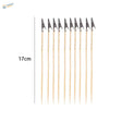10 wooden skewers with alligator clips for scale modeling tools