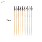 10 wooden skewers with alligator clips for scale modeling tools