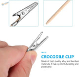 Silver alligator clip with serrated jaw for scale modeling tools