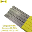 Bundle of 304 stainless steel modeling rods with capped ends