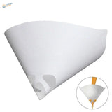 White conical paper paint filter for scale modeling tools