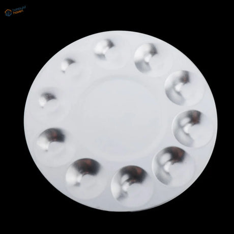 10-well round metal palette for paints mixing in scale modeling