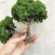 Miniature 100/160mm apple tree with mossy foliage and red berries for scale modeling tools