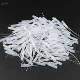 100/200pcs rat tail glue applicators with clear tapered tubing connectors