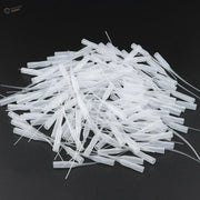 100/200pcs rat tail glue applicators with clear tapered tubing connectors
