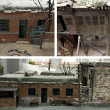 Detailed 1/16 1/35 scale miniature bricks farmhouse model for scale modeling