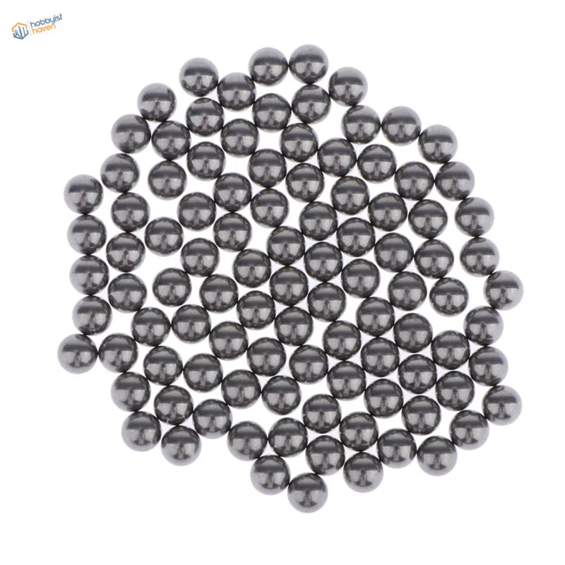 100 stainless steel balls for paint mixing in circular pattern