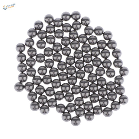 100 stainless steel balls for paint mixing in circular pattern