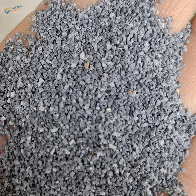 100g ballast gravel bag with gray coarse angular fragments and small particles