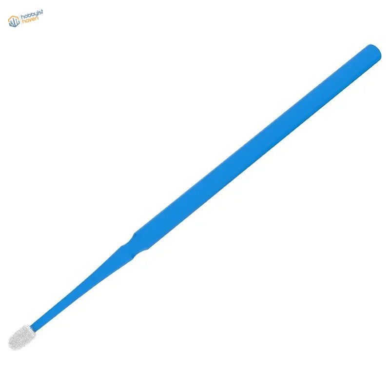 Blue silicone mini weathering brush with white textured tip, Cormake 100pcs