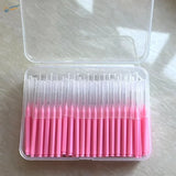 100pcs mini brushes for airbrush cleaning in pink case